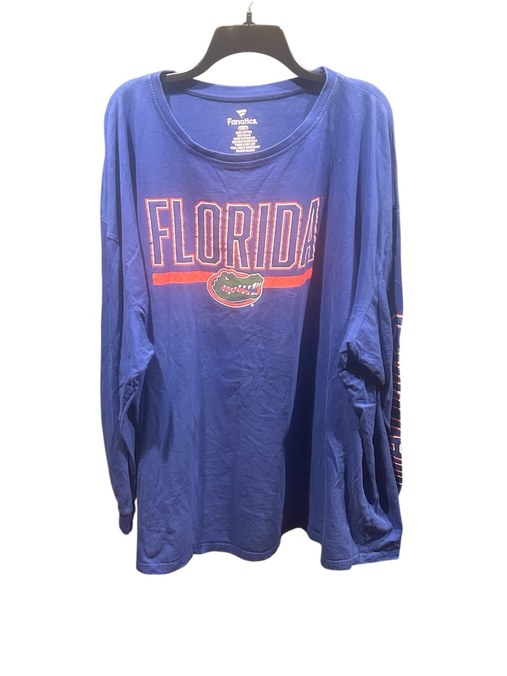 Men's Fanatics Florida Gators Long Sleeve Graphic Tee with Sleeve Spellout 5XL